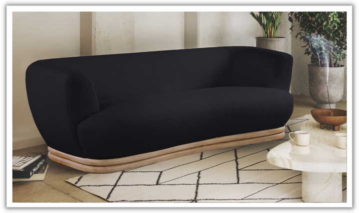 Meridian Furniture Kipton Boucle Fabric Upholstered Sofa-Jennifer Furniture