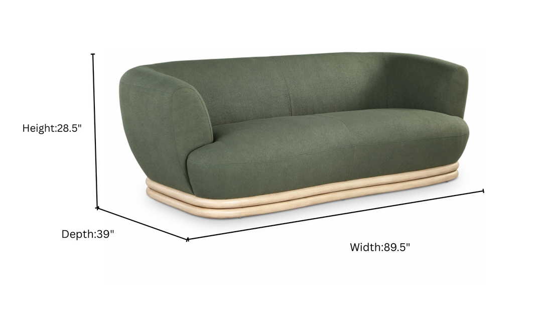 Meridian Furniture Kipton Boucle Fabric Upholstered Sofa-Jennifer Furniture