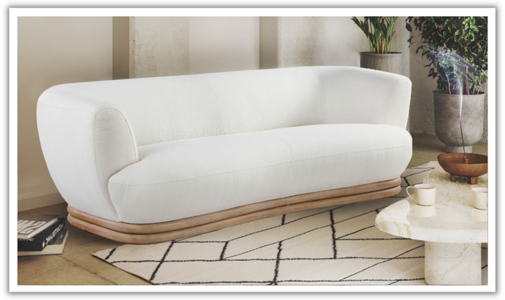 Meridian Furniture Kipton Boucle Fabric Upholstered Sofa-Jennifer Furniture