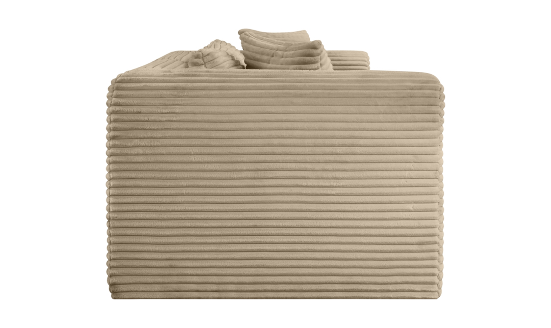 Meridian Furniture Shaggy Corduroy Performance Fabric Modular Loveseat