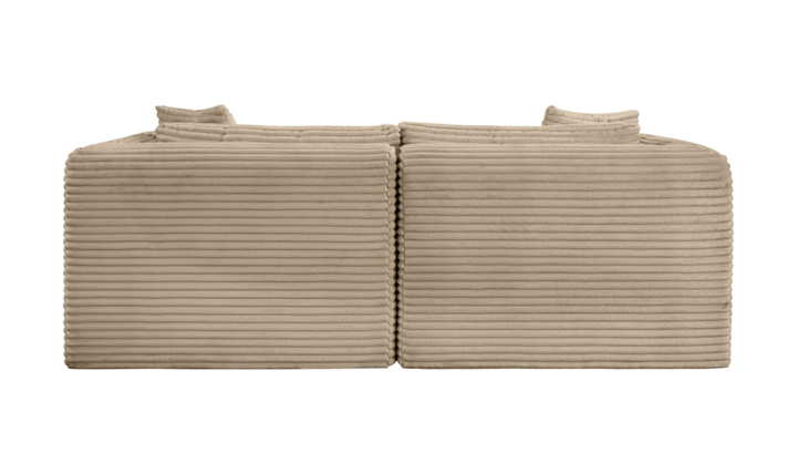 Meridian Furniture Shaggy Corduroy Performance Fabric Modular Loveseat