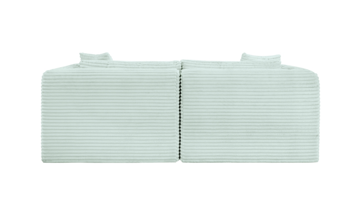 Meridian Furniture Shaggy 78" Corduroy Performance Fabric Upholstered Modular Loveseat Sofa-Jennifer Furniture