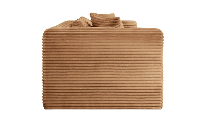 Meridian Furniture Shaggy 78" Corduroy Performance Fabric Upholstered Modular Loveseat Sofa-Jennifer Furniture