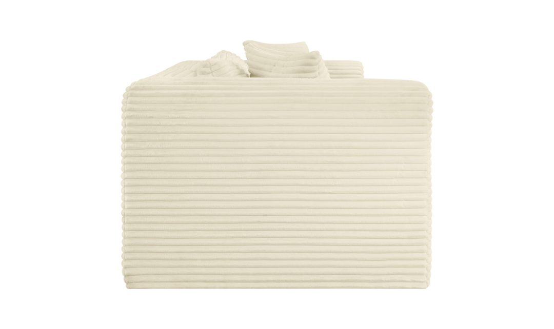 Meridian Furniture Shaggy Corduroy Performance Fabric Modular Loveseat