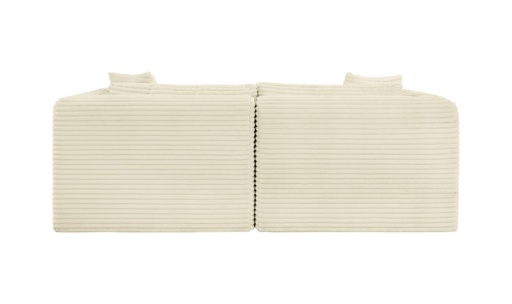 Meridian Furniture Shaggy Corduroy Performance Fabric Modular Loveseat