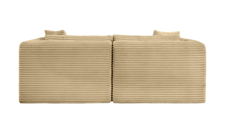 Meridian Furniture Shaggy Corduroy Performance Fabric Modular Loveseat