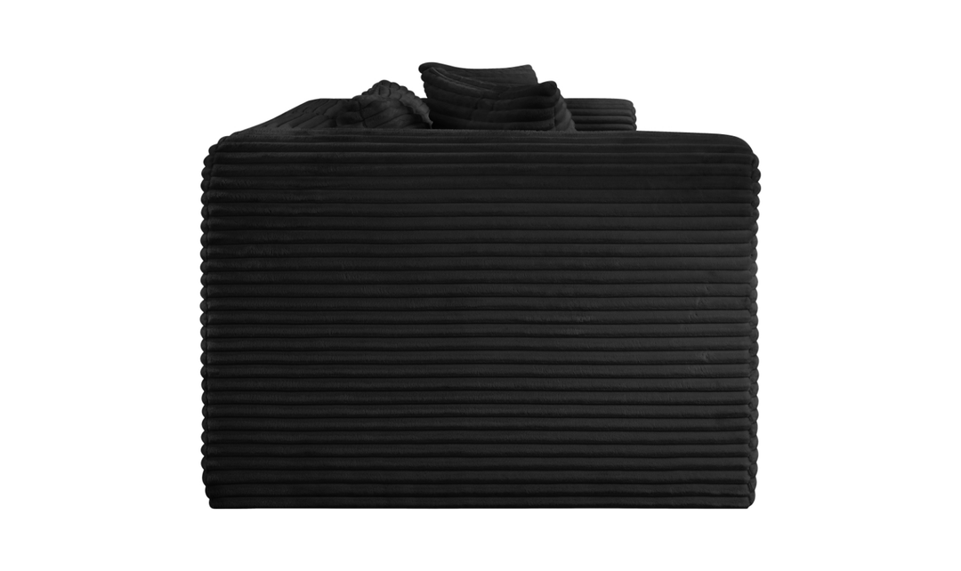 Meridian Furniture Shaggy Corduroy Performance Fabric Modular Loveseat