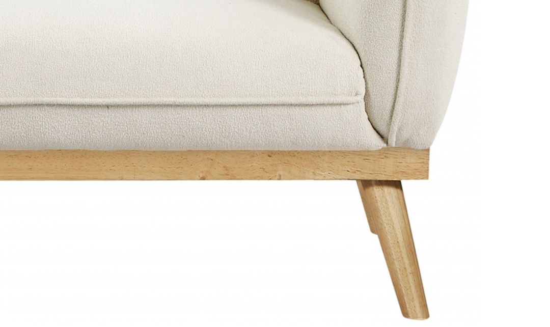 Meridian Nolita Black Boucle Fabric Upholstered Loveseat-Jennifer Furniture