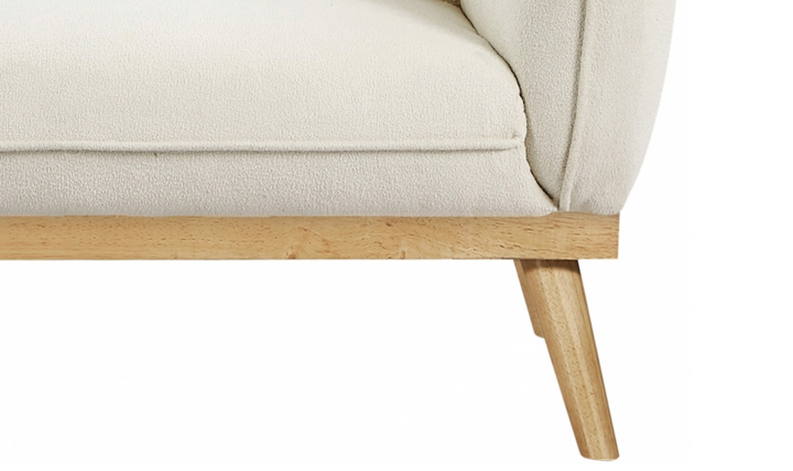 Meridian Nolita Black Boucle Fabric Upholstered Loveseat-Jennifer Furniture