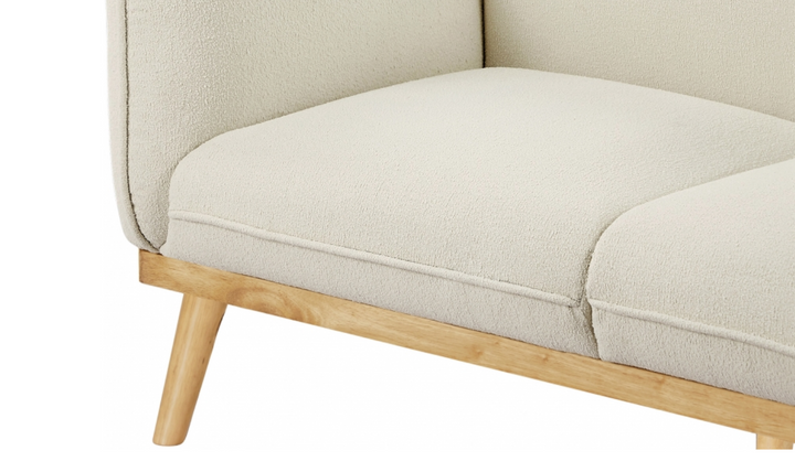 Meridian Nolita Black Boucle Fabric Upholstered Loveseat-Jennifer Furniture