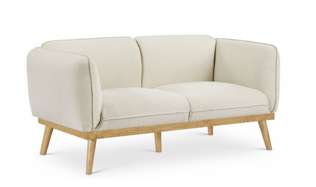 Meridian Nolita Boucle Fabric Upholstered Loveseat
