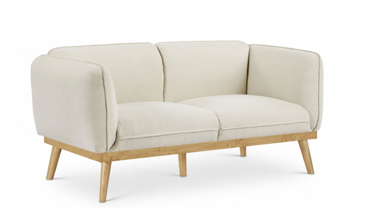 Meridian Nolita Boucle Fabric Upholstered Loveseat