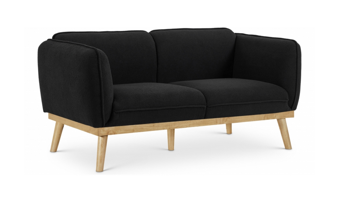 Meridian Nolita Boucle Fabric Upholstered Loveseat