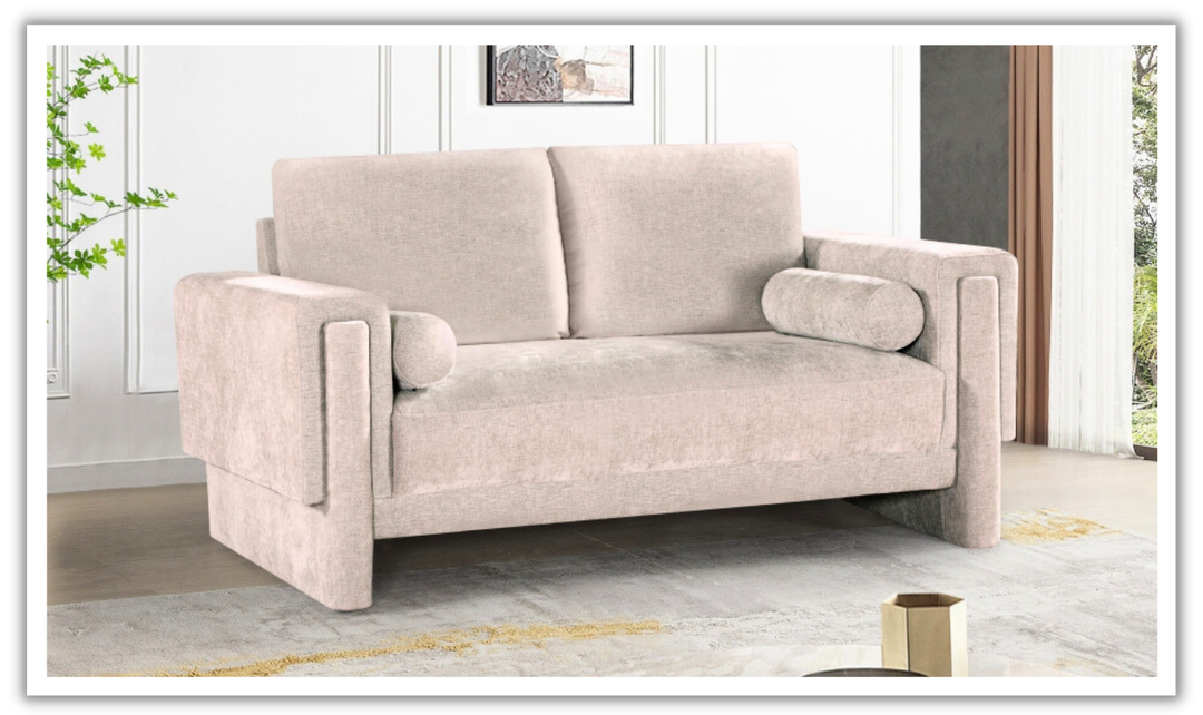 Meridian Furniture Madeline Chenille Fabric Loveseat-jennifer furniture