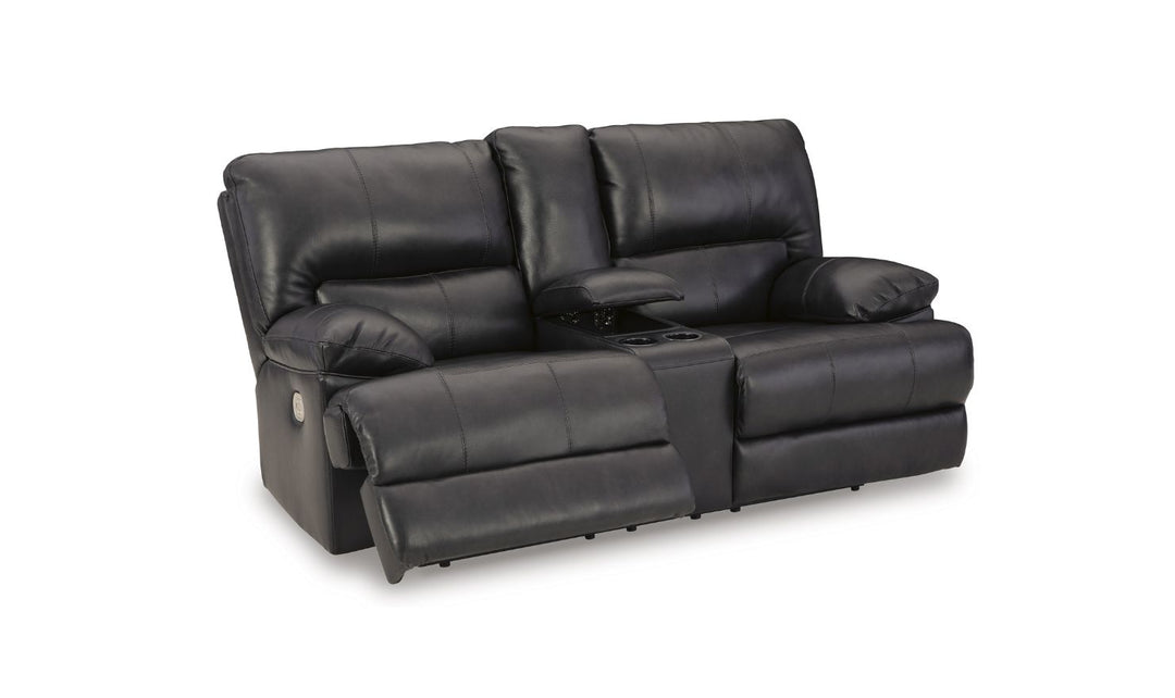 Modern Heritage Mountainous  2 Seater Power Recliner Loveseat With Power Headrest-Jennifer Furniture