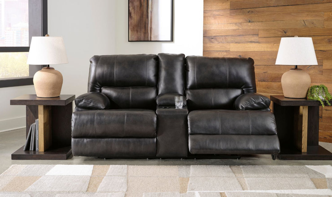 Modern Heritage Mountainous  2 Seater Power Recliner Loveseat With Power Headrest-Jennifer Furniture