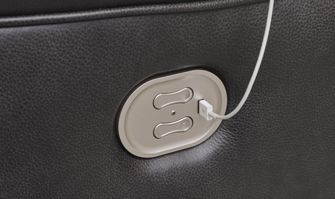 Modern Heritage Mountainous  2 Seater Power Recliner Loveseat With Power Headrest-Jennifer Furniture