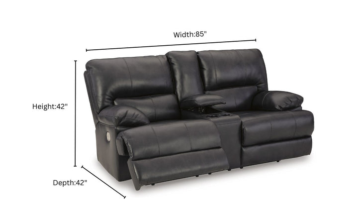 Modern Heritage Mountainous  2 Seater Power Recliner Loveseat With Power Headrest-Jennifer Furniture