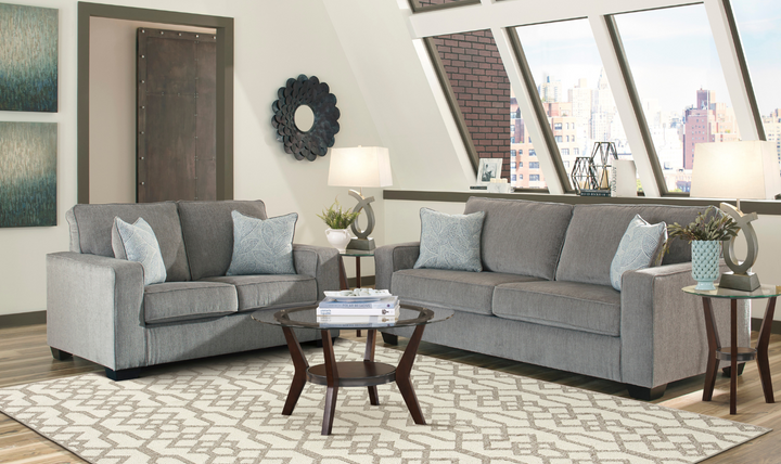 Ashley  Altari 3-Seater Fabric Sofa With Track Arms-Jennifer Furniture