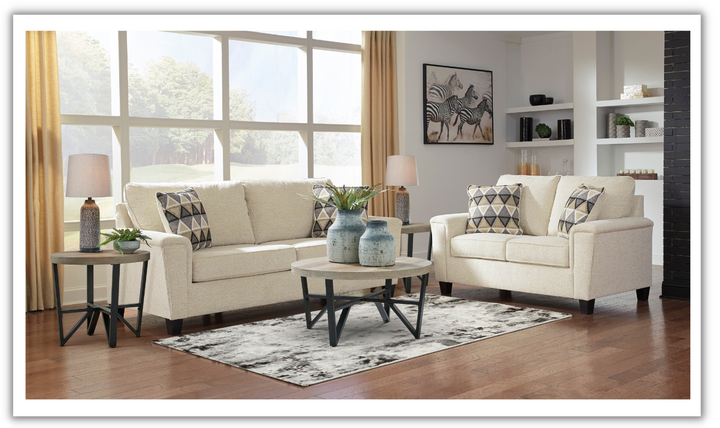 Modern Heritage Abinger 2 Piece Fabric Living Room Set (Sofa + Loveseat)