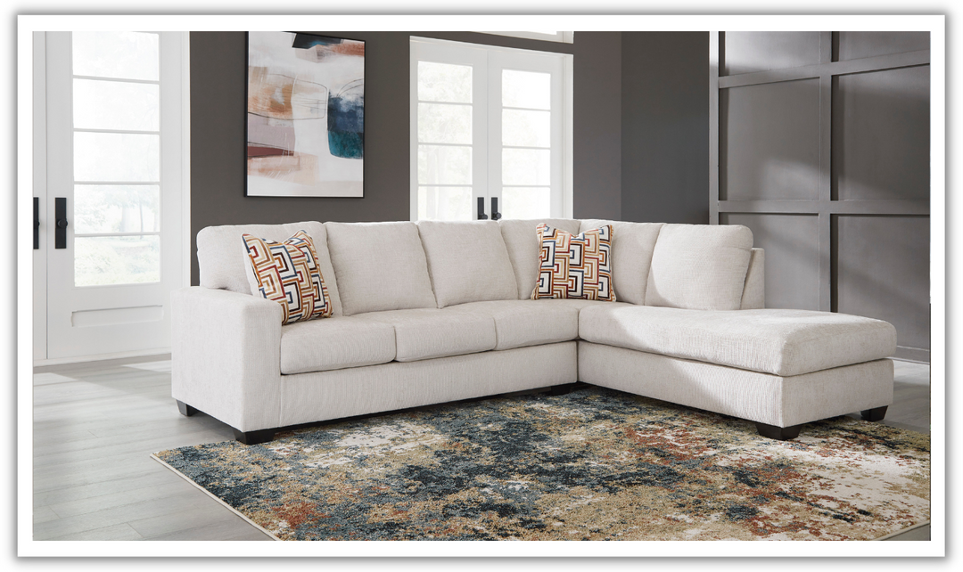 Modern Heritage Fabric Aviemore 2-Piece Sectional with Chaise