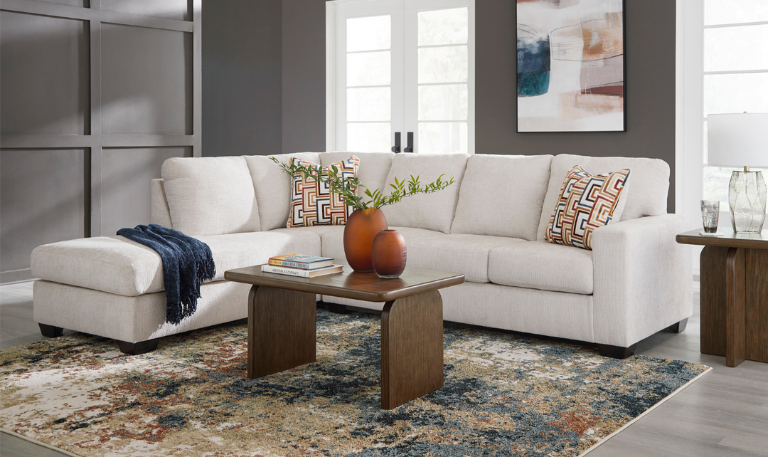 Modern Heritage Fabric Aviemore 2-Piece Sectional with Chaise