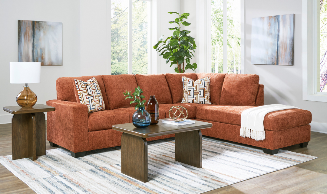 Modern Heritage Fabric Aviemore 2-Piece Sectional with Chaise