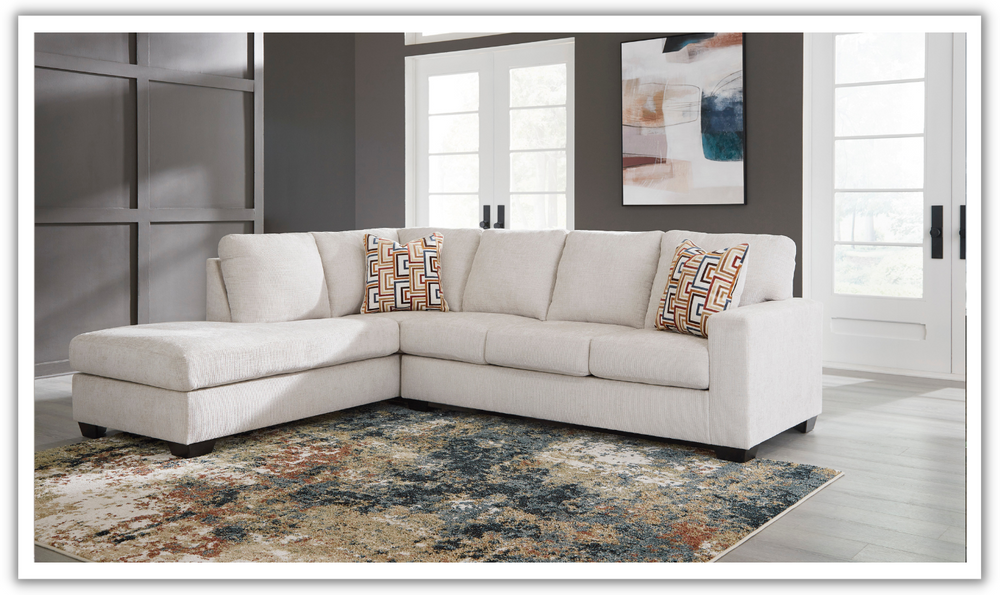 Modern Heritage Fabric Aviemore 2-Piece Sectional with Chaise