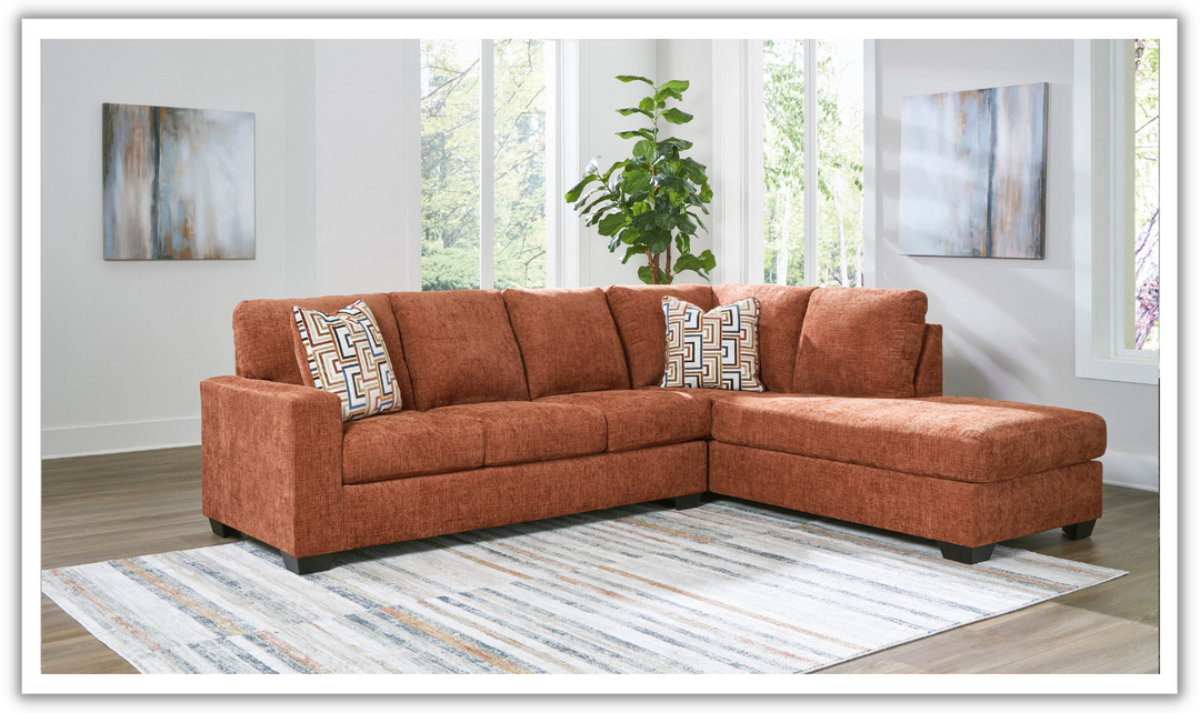 Modern Heritage Fabric Aviemore 2-Piece Sectional with Chaise
