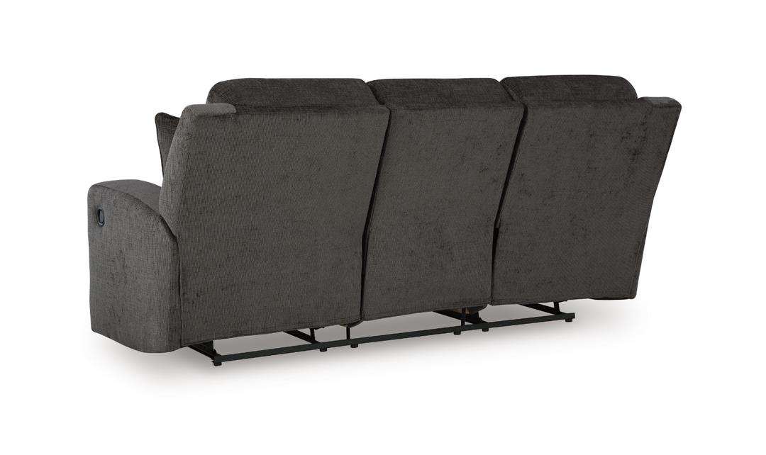 Modern Heritage Kanlow Fabric 3-seater Reclining Sofa with Accent Pillows-Jennifer Furniture