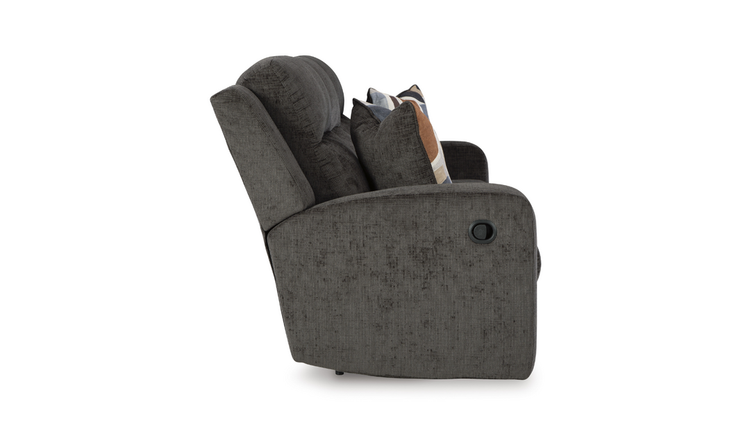 Modern Heritage Kanlow Fabric 3-seater Reclining Sofa with Accent Pillows-Jennifer Furniture