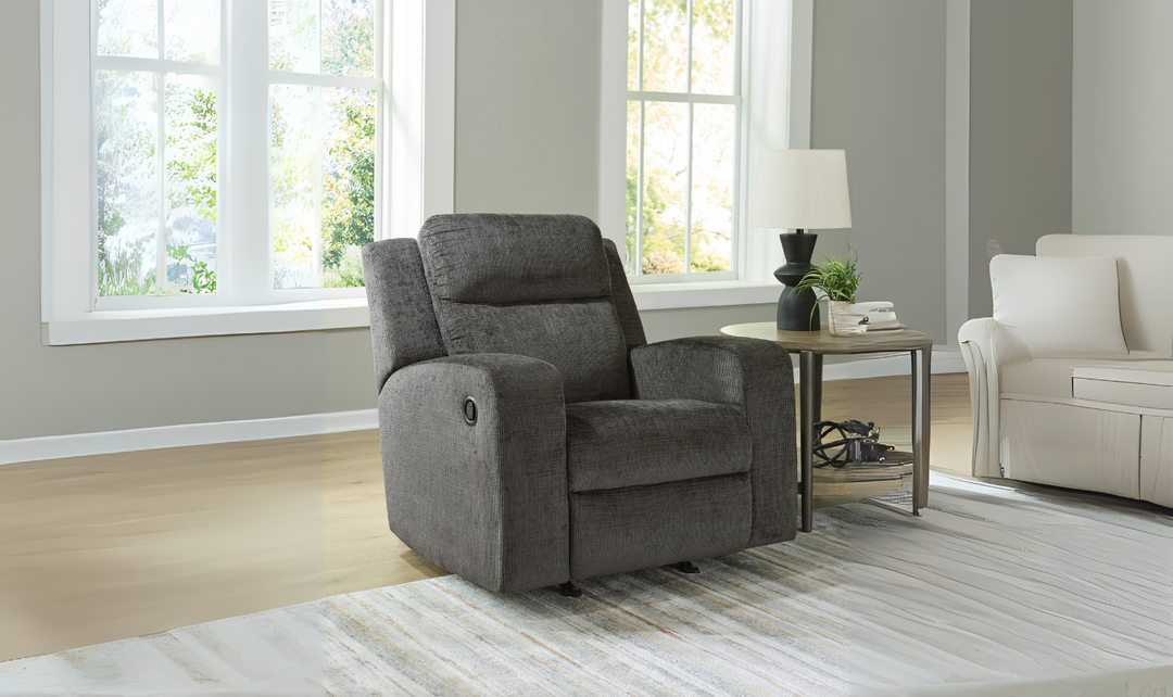 Modern Heritage Kanlow Fabric Rocker Recliner Chair-Jennifer Furniture