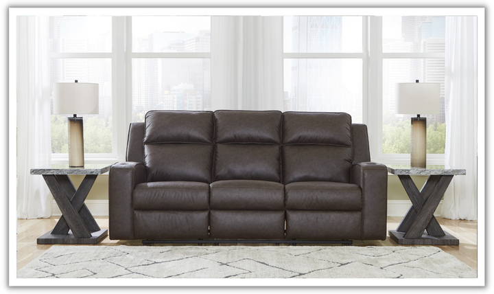 Modern Heritage Lavenhorne Leather Recliner Sofa With Drop Down Table-Jennifer Furniture