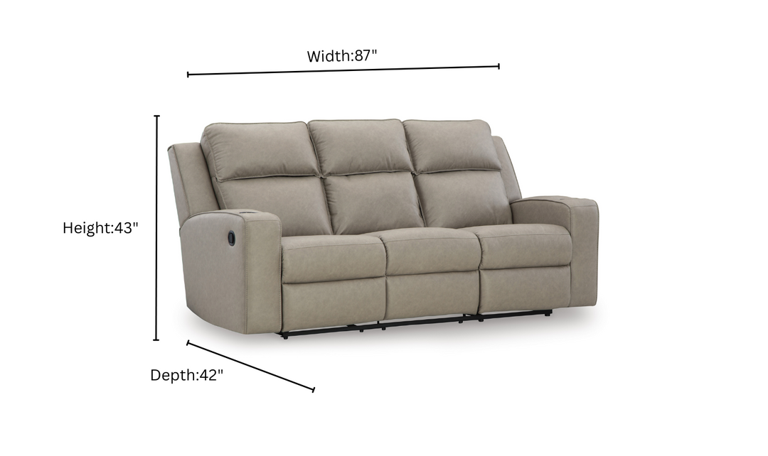 Modern Heritage Lavenhorne Leather Recliner Sofa With Drop Down Table-Jennifer Furniture