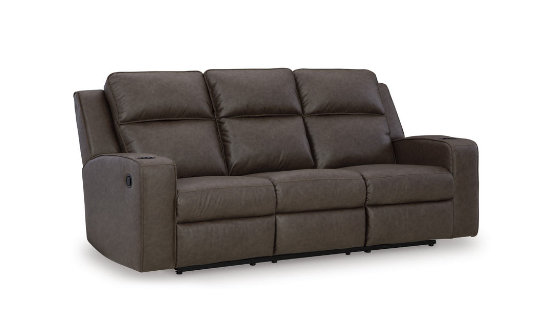 Modern Heritage Lavenhorne Leather Recliner Sofa With Drop Down Table-Jennifer Furniture