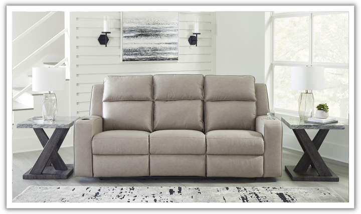 Modern Heritage Lavenhorne Leather Recliner Sofa With Drop Down Table-Jennifer Furniture