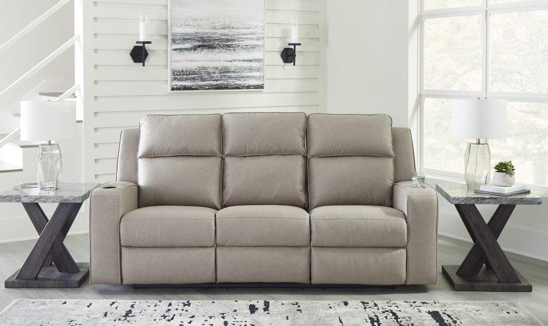 Modern Heritage Lavenhorne Leather Recliner Sofa With Drop Down Table-Jennifer Furniture