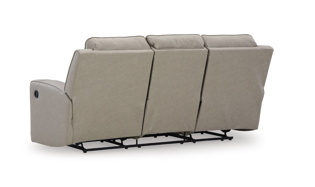 Modern Heritage Lavenhorne Leather Recliner Sofa With Drop Down Table-Jennifer Furniture