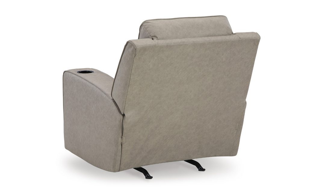 Modern Heritage Lavenhorne Leather Rocker Recliner Chair with Attached Cushions-Jennifer Furniture