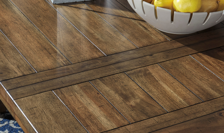 Modern Heritage Moriville Extendable Dining Table in Brown