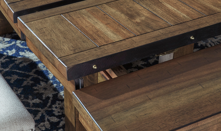 Modern Heritage Moriville Extendable Dining Table in Brown