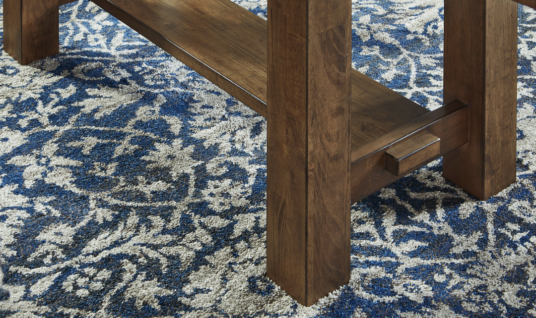 Modern Heritage Moriville Extendable Dining Table in Brown