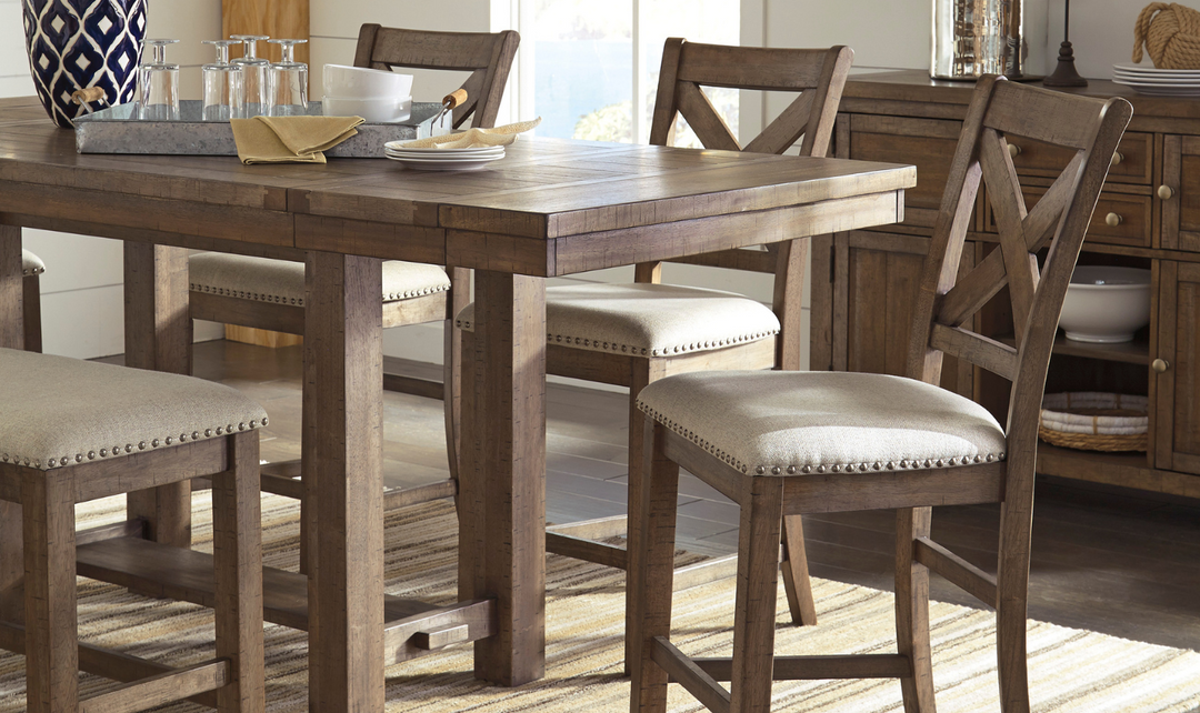 Modern Heritage Moriville Extendable Dining Table in Brown