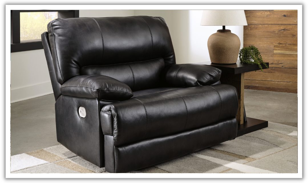 Modern Heritage Mountainous Power Recliner Chair With Power Headrest- Jennifer Furniture