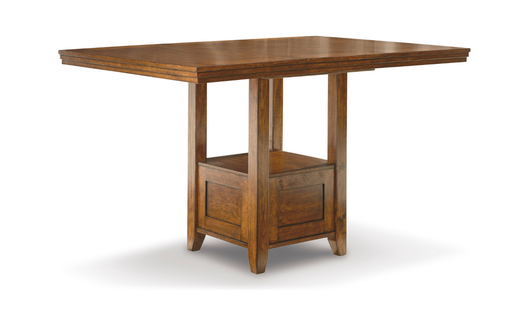 Modern Heritage Ralene 4-Seater Extension Counter Dining Set in Brown