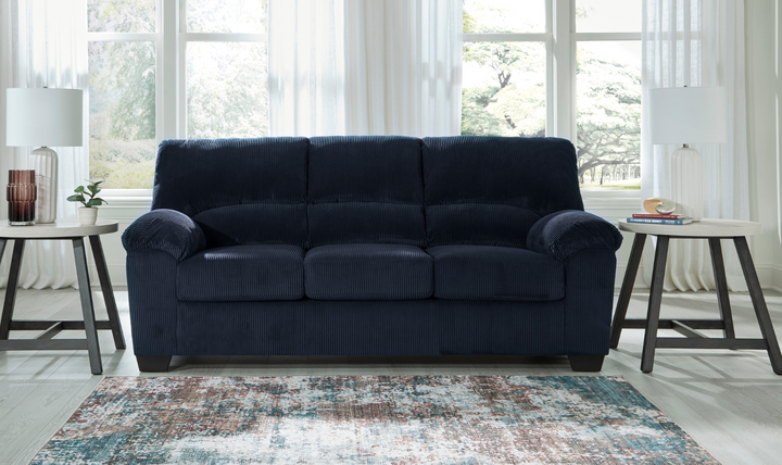 Modern Heritage SimpleJoy Fabric 3-Seater Sofa With Pillow Arms