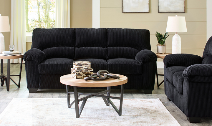 Modern Heritage SimpleJoy Fabric 3-Seater Sofa With Pillow Arms