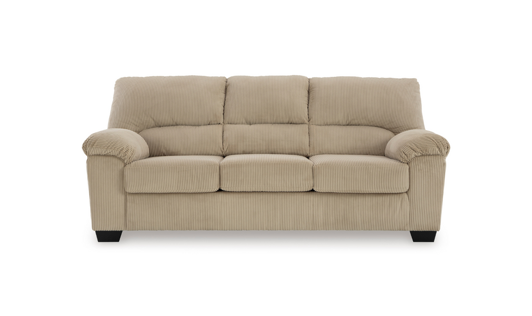 Modern Heritage SimpleJoy Fabric 3-Seater Sofa With Pillow Arms