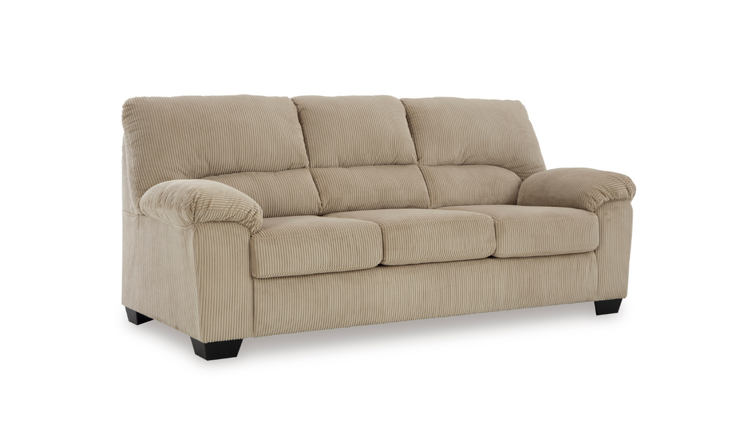 Modern Heritage SimpleJoy Fabric 3-Seater Sofa With Pillow Arms