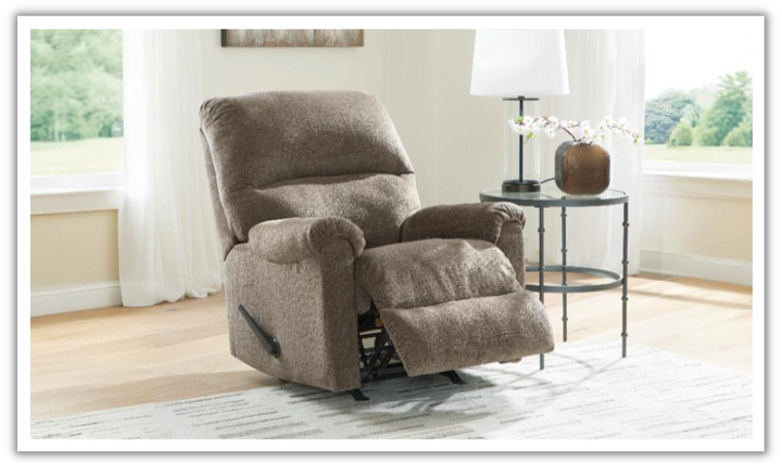 Modern Heritage Stonemeade Rocker Fabric Recliner Chair-jennifer furniture
